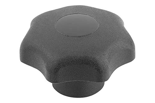 KIPP Sterngriff - Thermoplast, Innengewinde - M5, D1=25Mm - schwarz - Komponent Stahl, 4 Stück, K0155.205 von KIPP - Bedienteile | Normelemente