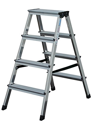 KRAUSE Doppelleiter Dopplo, 2 x 7 Stufen, 120366 von KRAUSE