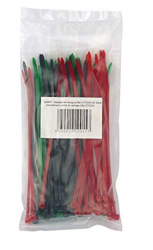Kabelbinder farbig sortiert 85 Stück 85 Stück von Unbekannt