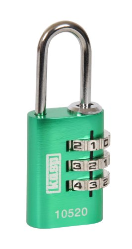 Kasp K10520GRED Zahlenschloss, Aluminium, 20 mm, grün von Kasp