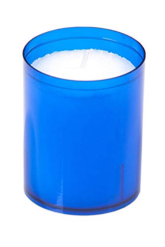Unbekannt Kerzen Refill | Teelichteinsatz | Teelicht | Kerze | Nachfüller | extra Lange Brenndauer bis zu 24 Stunden | (Blau) von Unbekannt