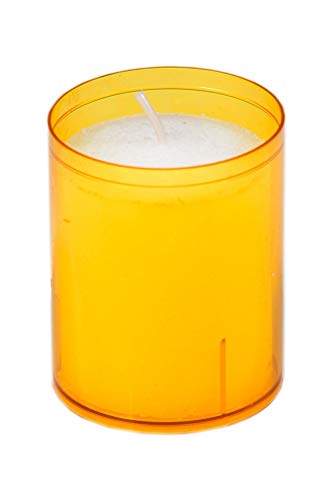 Kerzen Refill | Teelichteinsatz | extra Lange Brenndauer bis zu 24 Stunden | (Orange) von Unbekannt