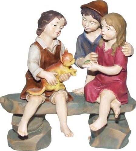 Kindergruppe, geeignet für 12cm Figuren, handbemalen von Unbekannt