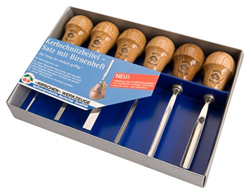 KIRSCHEN Werkzeuge 5696000 | Kerbschnitzsatz mit Birnenform, 6-teilig KIRSCHEN Werkzeuge 5696000 | Kerbschnitzsatz mit Birnenform, 6-teilig von KIRSCHEN