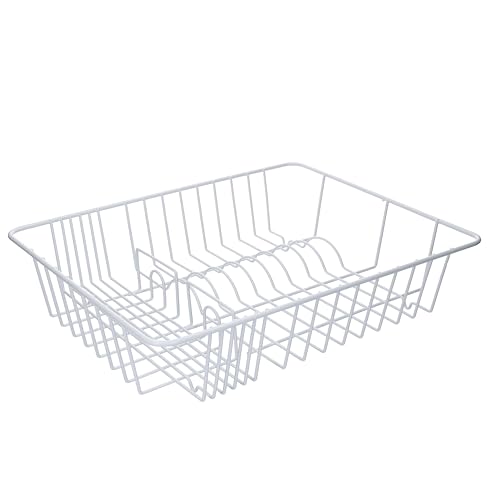 KitchenCraft Geschirrtrockner, rostfrei, BPA-freies, kunststoffbeschichtetes Metall, 45 x 36 cm, weiß von KitchenCraft