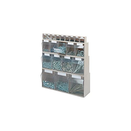 Klarsichtmagazin blau B600xT91xH113mm 6xGr.B PS von Lockweiler