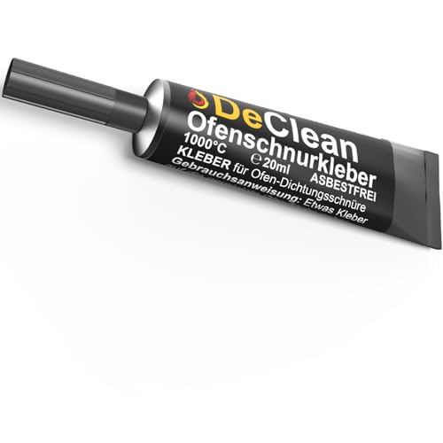 DeClean feuerfester Kleber für Kamin, Schamottstein und Dichtung - hitzebeständig bis 1000°C - Hochtemperatur Ofenschnurkleber für Dichtschnur, Dichtband von Unbekannt