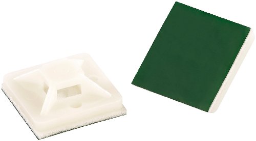 Klebesockel-Set für Kabelbinder, 20x20mm, 50 Stück von cutefly