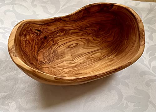 VolkskunstShop Schüssel für Snacks, Natur, Olivenholz, 12 cm von Unbekannt