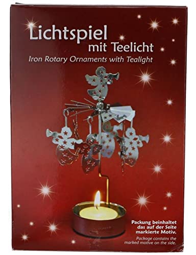 Knox, Lichtspiel mit Teelicht, Metall, Motiv Engel, Silber, 14,5cm von Unbekannt