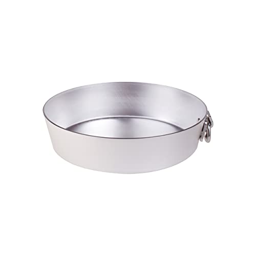 Pentole Agnelli Konische Kuchenform mit Ring, Aluminium, Silber/schwarz von Baldassare Agnelli