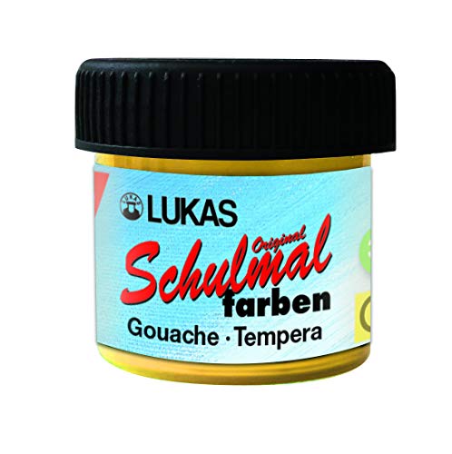 Unbekannt Original Schulmalfarben 18 ml - Gouachefarbe in Schulqualität - Farbton Gelb von LACUFA