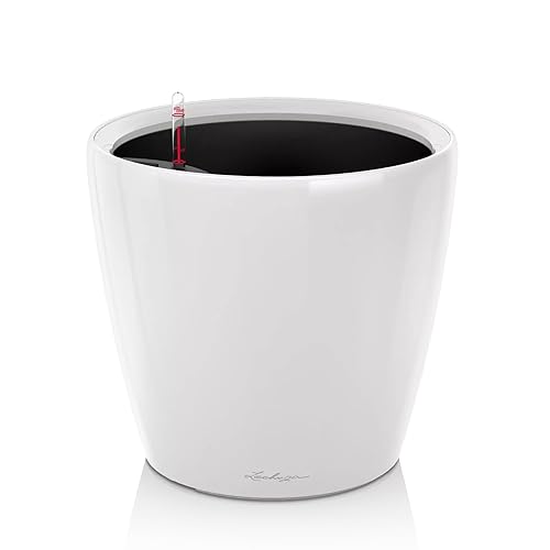 LECHUZA CLASSICO Premium LS 50 weiß hochglanz 16100 von Lechuza