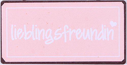 Lafinesse Denmark Magnet-Schild "Lieblingsfreundin" Kühlschrankmagnet Vintage von Unbekannt