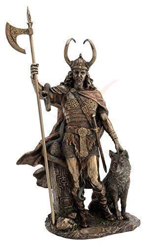 Loki Figur - Germanischer Gott mit Fenriswolf - Wikinger Veronese von Unbekannt