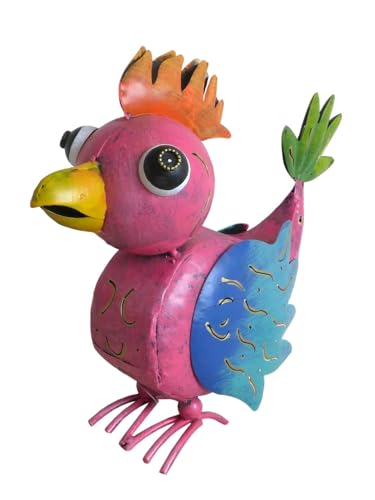 Lustige farbenfrohe Deko Figur ~ Vogel pink ~ aus Metall tolle Dekoration Sommer von Unbekannt