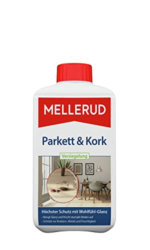 Mellerud Parkett & Kork Versiegelung | 1 x 1 l | Wirksames Mittel zum Schutz von Parkett-, Holz-, Laminat- und Korkböden Mellerud Parkett & Kork Versiegelung | 1 x 1 l | Wirksames Mittel zum Schutz von Parkett-, Holz-, Laminat- und Korkböden von Mellerud