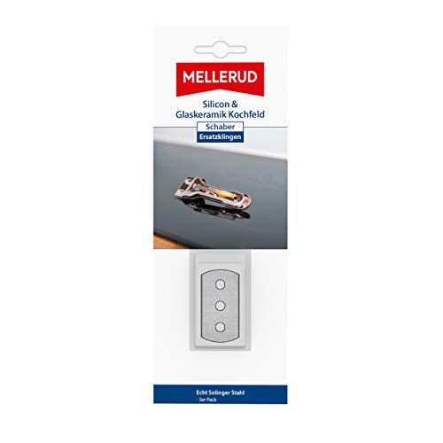MELLERUD Silikon & Glaskeramik Kochfeld Schaber Ersatzklingen | 5er Pack | Austauschbare Klingen für effektives Entfernen von Silicon, Acryl und Verkrustungen MELLERUD Silikon & Glaskeramik Kochfeld Schaber Ersatzklingen | 5er Pack | Austauschbare Klingen für effektives Entfernen von Silicon, Acryl und Verkrustungen von Mellerud