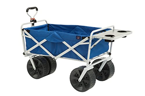 MacSports MAC Sports-Beach Wagon with Side Table (WTCB-105), Blue/White, One Size von MacSports