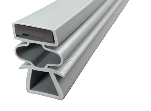 Magnetdichtung Profil groß P - 2000mm inkl. Magnetband - Farbe: Grau (Kühlschrankdichtung) von Unbekannt