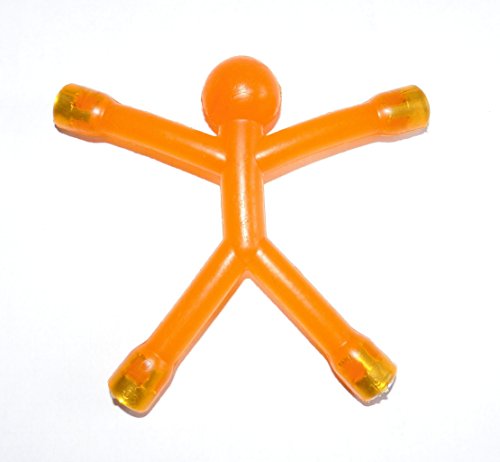 Magnetic-Man orange - der kleine, äußerst Flexible Kraftprotz für die Pinwand - mit 4 Neodym-Magneten von Unbekannt