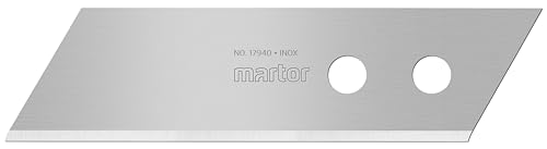 MARTOR 10 x STYROPORKLINGE, Ersatzklingen Cuttermesser, Sicherheitsmesser, 17,7 mm, Scharf, 1-fach Nutzbar, Stahl, NR. 17940 MARTOR 10 x STYROPORKLINGE, Ersatzklingen Cuttermesser, Sicherheitsmesser, 17,7 mm, Scharf, 1-fach Nutzbar, Stahl, NR. 17940 von MARTOR