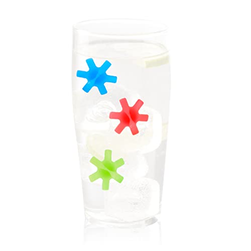 Mastrad Glasmarkierer - Marker für Gläser, Weingläser, etc. - zum markieren und Unterscheiden von Gläsern - mit Spenderbox für sichere Aufbewahrung - spülmaschinengeeignet von mastrad