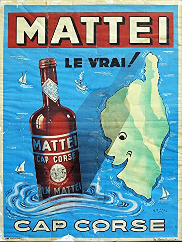 Mattei Cap Korse Poster Reproduktion – Format 50 x 70 cm Luxuspapier 300 g – Verkauf der digitalen Datei HD möglich von Unbekannt