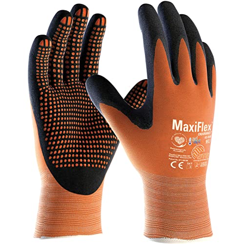 MaxiFlex Endurance 34-848 Foam Micro Dot Palm Nitril beschichtete Arbeitshandschuhe, 10/XL von ATG