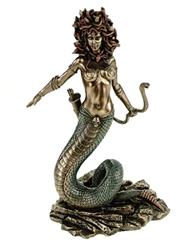 Unbekannt Medusa Statue Bronzed Skulptur AS by von Unbekannt