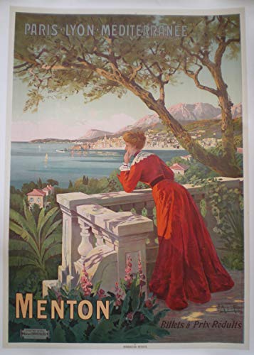 Menton Kunstdruck-Poster, Format 50 x 70 cm, Papier 300 g, Verkauf der digitalen HD-Datei möglich von Unbekannt