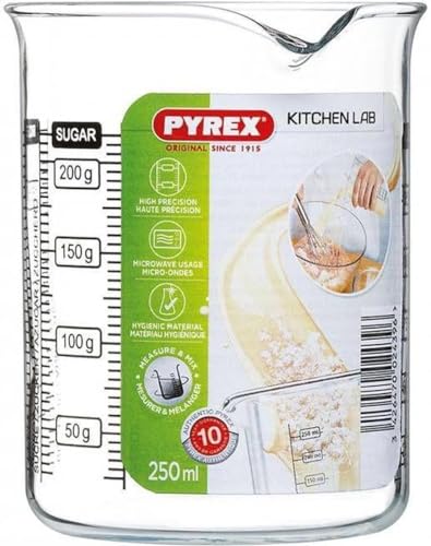 Messbecher 250ml Pyrex Glas von Pyrex