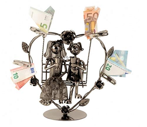 Metall Figur Hochzeit Paar Schaukel Geldgeschenk von Unbekannt