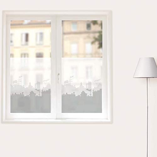 Milchglas Fenstersticker Sichtschutz 8 versch. Motive, Modell:Skyline von Nouvelles Images