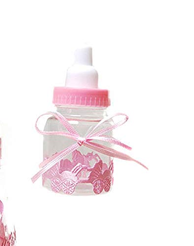 Mini-Nuckelflasche zum Befüllen rosa, Geschenk zur Geburt Mädchen von Unbekannt