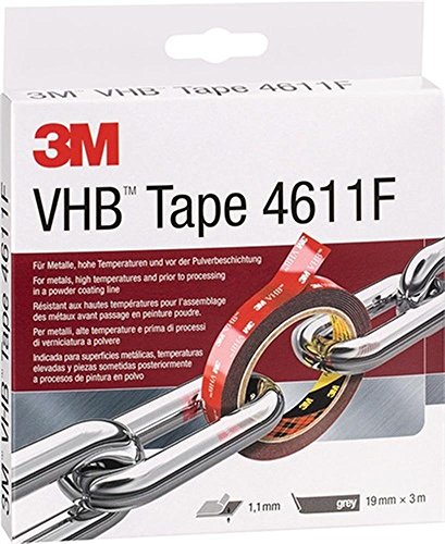 Montageband VHB Tape 4611F 19 mm x 3m Rolle, grau Montageband VHB Tape 4611F 19 mm x 3m Rolle, grau von Unbekannt