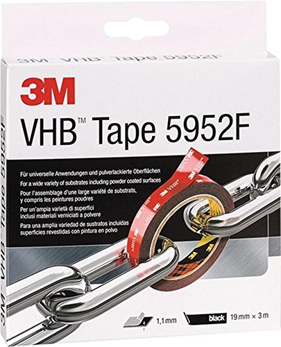 Montageband VHB Tape 5952F 19 mm x 3 m Rolle, schwarz von Unbekannt