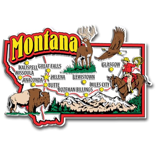 Montana State Jumbo Map Magnet by Classic Magnets von Unbekannt