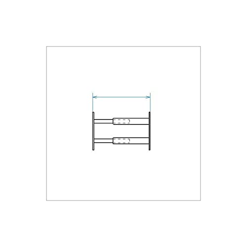 LIFEBOX Diebstahlsicherung MOTTEZ LBXB944VBC Teleskopstange, 2 Sprossen, 55 bis 103 cm, Weiß, Unbekannt von Lifebox