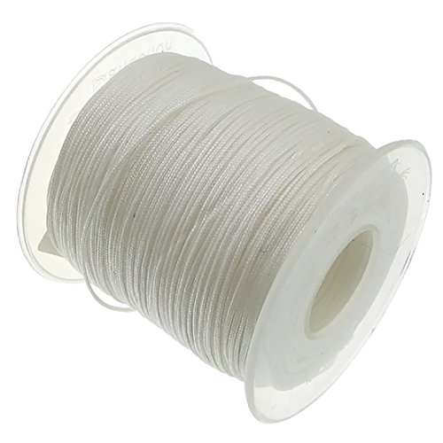 My-Bead 90m Nylonband Kordel 1mm weiß wasserfest Nylonschnur Top Qualität Schmuckherstellung basteln DIY von My-Bead