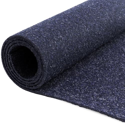 Nadelfilz Meterware TURBO B1 – Blau, 2,00m x 1,00m, Robuster, Trittschalldämmender Teppich Bodenbelag für Wohn- und Büroräume von Primaflor - Ideen in Textil