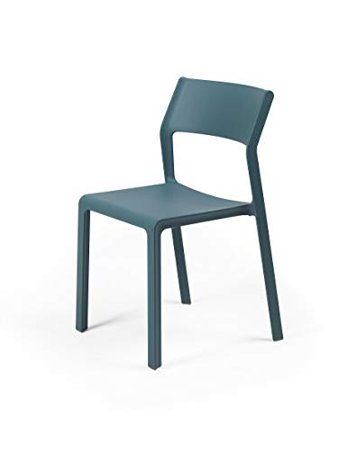 Nardi Stuhl Trill Bistrot 51,5x50x82,5cm UV-beständig Monoblock Fiberglass Polypropylen, Farbe:Petrol von Unbekannt