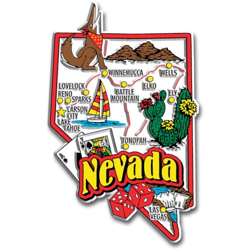 Nevada State Jumbo Map Magnet by Classic Magnets von Unbekannt