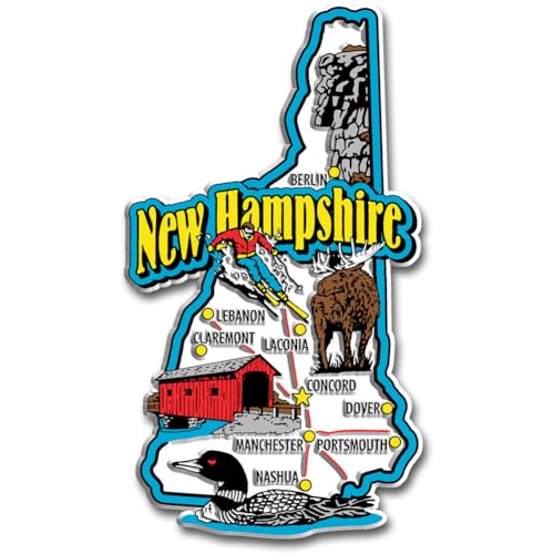 New Hampshire State Jumbo Map Magnet by Classic Magnets von Unbekannt