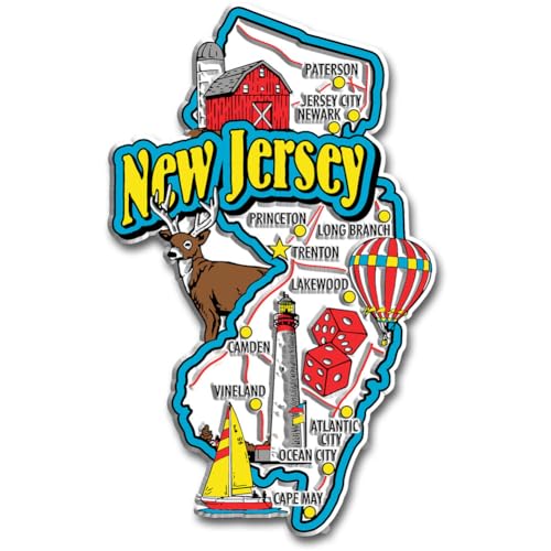 New Jersey State Jumbo Map Magnet by Classic Magnets von Unbekannt