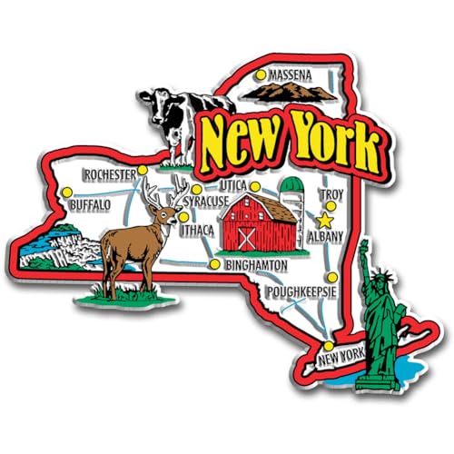 New York State Jumbo Map Magnet by Classic Magnets von Unbekannt