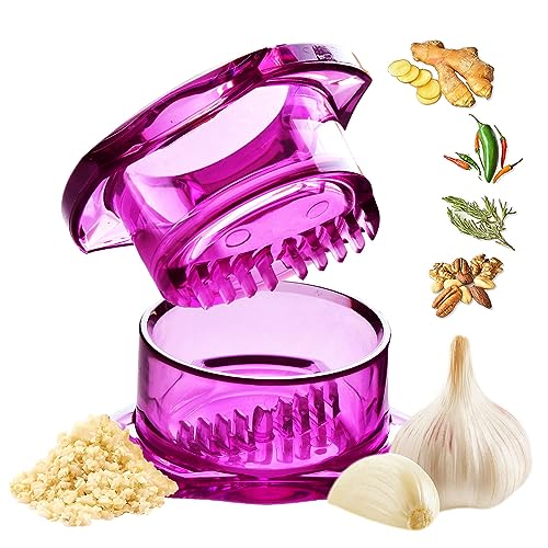 NexTrend Garlic Twister 4. Generation – Multifunktionaler Knoblauch/Ingwer/Kräuter/Nüsse, Knoblauchpresse, Küchenwolf und Mühle, leicht zu reinigen! (lila) von Unbekannt