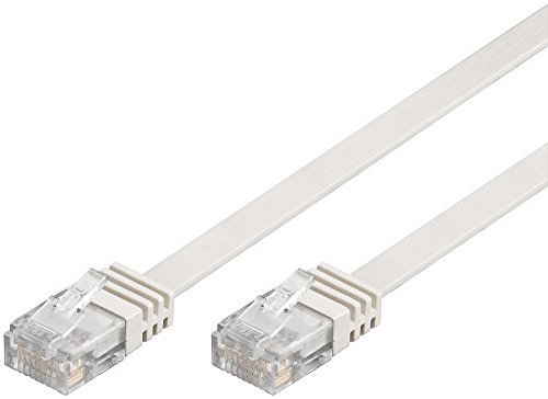 No Name CAT 5e Netzwerkkabel Flachkabel U/UTP ungeschirmt 2xRJ45 Stecker 0, 5m weiss von Unbekannt