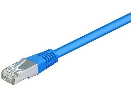 No Name CAT 5e Netzwerkkabel SF/UTP, 2x RJ45 Stecker 2m blau von goobay