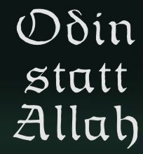 Odin statt Allah - Aufkleber/Autoaufkleber von Unbekannt